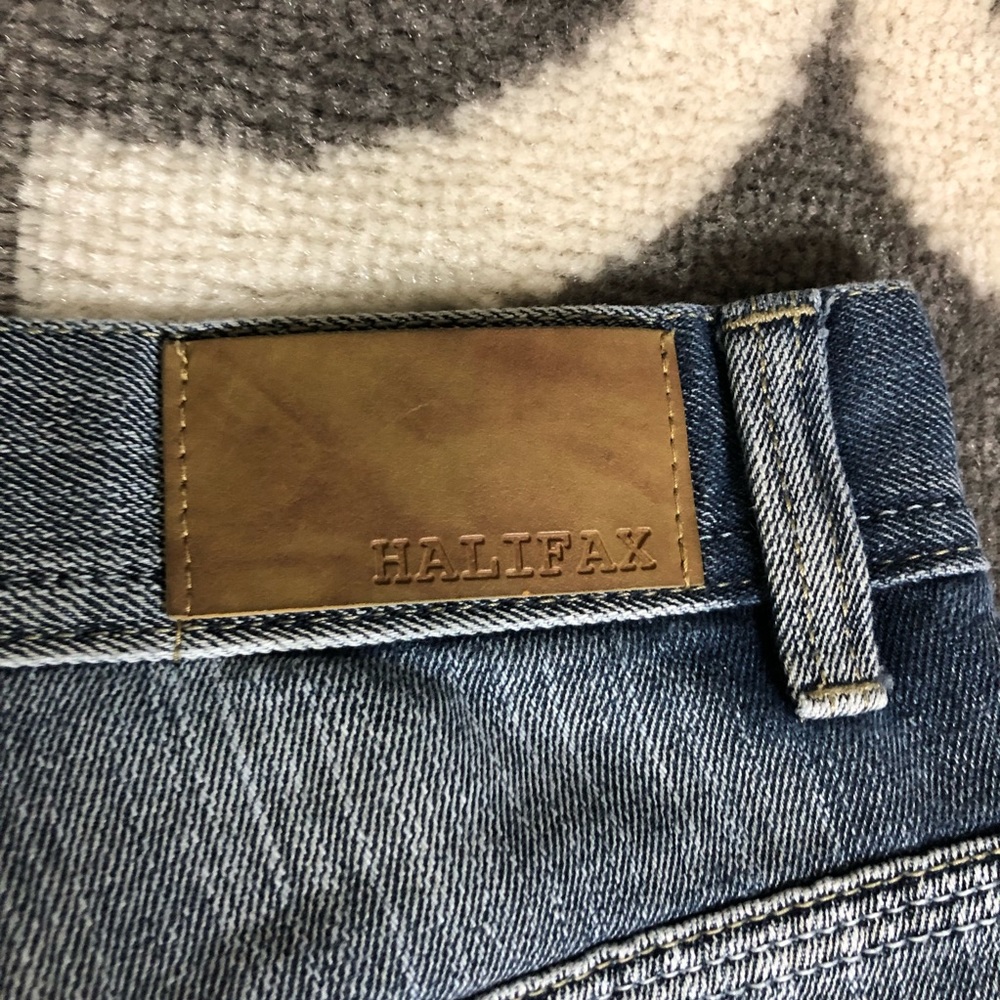 Halifax Jeans Mens 34 Denim Bootcut Casual Blue - Picture 2 of 7